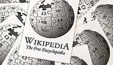  APA/EPA/DPA/Boris Roessler, Logo und Schriftzug von Wikipedia