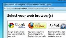  Microsoft, Microsoft Browser Auswahl