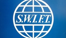  APA/EPA/BELGA/Jacques Collet, Logo des Finanzdienstleisters SWIFT.