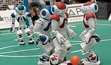  ORF.at/Nadja Igler, Nao-Roboter im Spiel