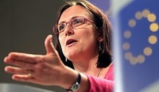  AP/Yves Logghe, EU-Justizkommissarin Cecilia Malmstroem