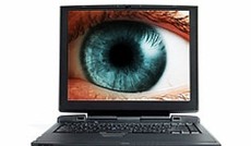  Fotolia/Julien Jandric, Hans-Joachim Roy (Montage), Auge in einem Monitor